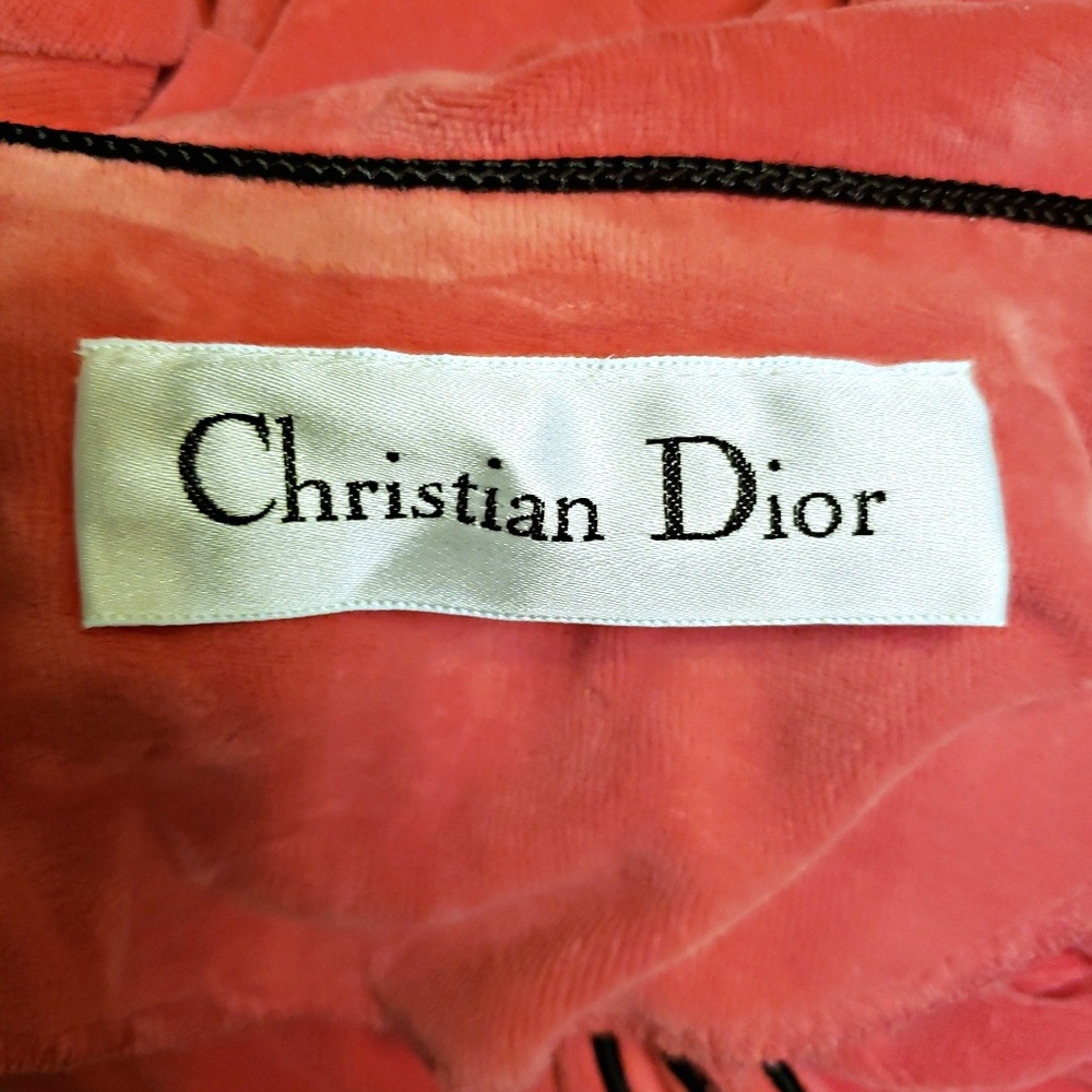 CHRISTIAN DIOR Robe Red And Black Size One Size Fits All - Picture 3 of 5